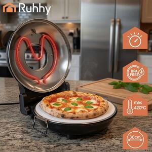 Cuptor electric pentru pizza Ruhhy 26050 – Mini cuptor pentru pizza