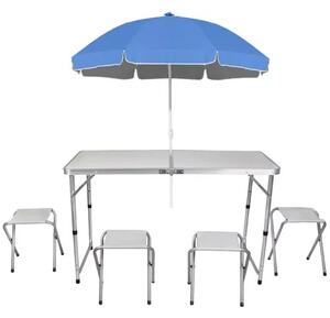 Set de camping pliabil Trizand – Masă cu 4 scaune pentru picnic și grădină