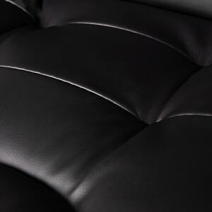 Scaun de birou cu suport pentru picioare Malatec 26195 – Scaun ergonomic negru