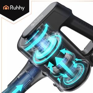Aspirator vertical fără fir Ruhhy 2-în-1 – Aspirator reîncărcabil cu modul de mână