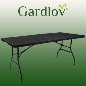 Masă de grădină pliabilă 180 cm – Neagră, pentru catering și picnic