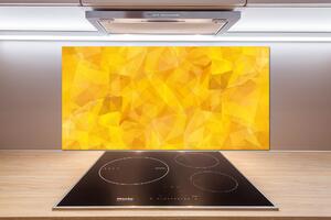 Panou sticlă decorativa bucătărie triunghiuri abstractizare