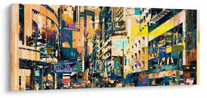 Tablou abstacțiunii pictate (120x50 cm)