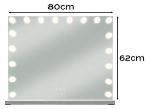Oglindă cosmetică cu iluminare LED Soulima 80x62 cm – Oglindă pentru machiaj
