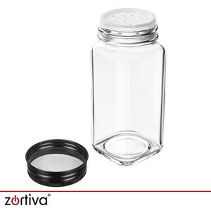 Set recipiente și organizator pentru condimente 28 bucăți - borcane de depozitare Zortiva
