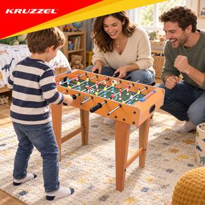 Masă de fotbal și foosball pentru copii - mini masă de joc fotbal Kruzzel 69x37x63 cm