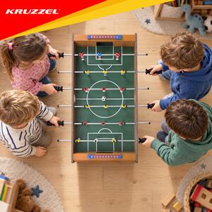 Masă de fotbal și foosball pentru copii - mini masă de joc fotbal Kruzzel 69x37x63 cm