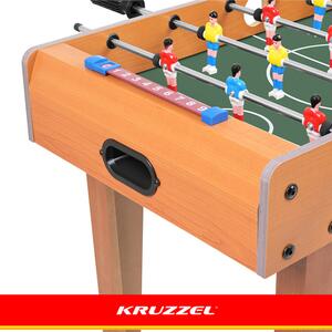 Masă de fotbal și foosball pentru copii - mini masă de joc fotbal Kruzzel 69x37x63 cm