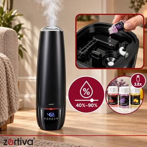 Umidificator de aer și difuzor aromaterapie - aparat pentru uleiuri esențiale Zortiva