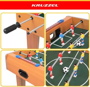 Masă de fotbal și foosball pentru copii - mini masă de joc fotbal Kruzzel 69x37x63 cm