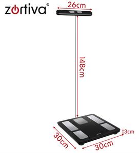 Cântar inteligent de baie și analizor corporal - cântar electronic de persoane Zortiva 26893