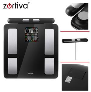 Cântar inteligent de baie și analizor corporal - cântar electronic de persoane Zortiva 26893