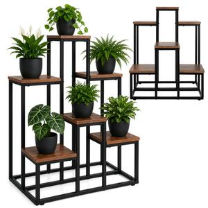 Suport pentru flori cu 6 rafturi și jardinieră - raft din lemn pentru ghivece Gardlov 67 cm