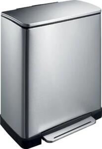 EKO Coș de gunoi cu pedală E-Cube, argintiu mat, 28 L+18 L 31650248
