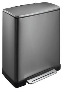 EKO Coș de gunoi cu pedală E-Cube, 28+18 L, oțel 31181339