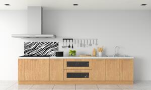 Panou sticlă decorativa bucătărie fundal Zebra