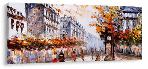 Tablou - Viața în oraș (120x50 cm)