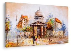 Tablou - Monument de oraș pictat (90x60 cm)