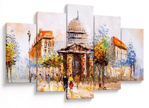 Tablou - Monument de oraș pictat (150x105 cm)