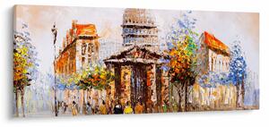 Tablou - Monument de oraș pictat (120x50 cm)