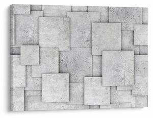 Tablou - Abstracție cu faianță de beton (70x50 cm)
