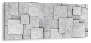 Tablou - Abstracție cu faianță de beton (120x50 cm)