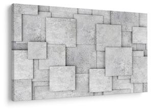 Tablou - Abstracție cu faianță de beton (90x60 cm)