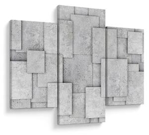 Tablou - Abstracție cu faianță de beton (90x60 cm)