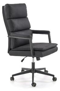 Scaun birou ADRIANO 2, negru, piele ecologica, 65x70x104-110 cm