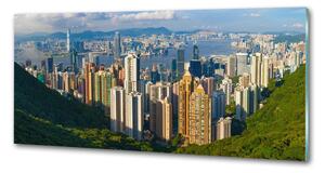 Panou sticla securizata bucatarie Hong Kong panorama