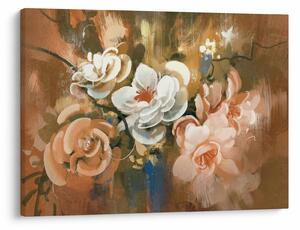 Tablou -Buchet de flori pictat (70x50 cm)