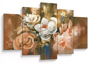 Tablou -Buchet de flori pictat (150x105 cm)