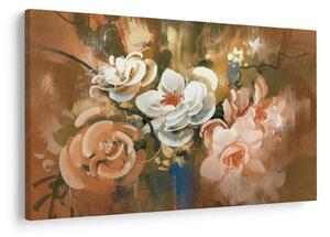 Tablou -Buchet de flori pictat (90x60 cm)