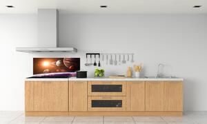Panou sticlă decorativa bucătărie Sistem solar
