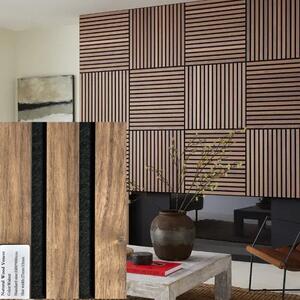FREJA Panou acustic lemn 100x60x2,2cm. Nuc - Putem face, de asemenea, în dimensiuni personalizate - 100x60x2,2cm