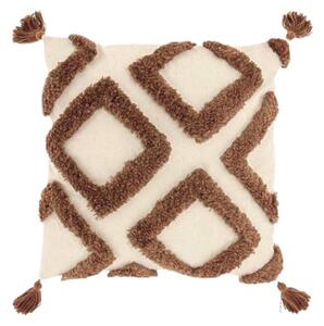 Perna decorativa CRUZ 45x45 cm, maro