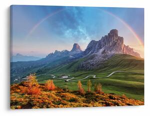 Tablou cu curcupeu deasupra stâncilor (70x50 cm)