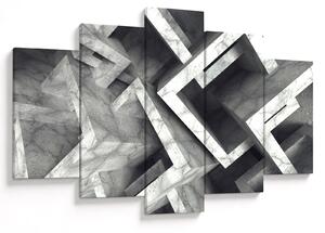 Tablou cu cuburi abstracte (150x105 cm)