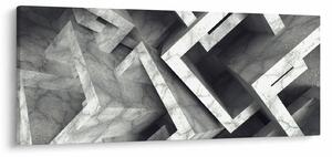 Tablou cu cuburi abstracte (120x50 cm)