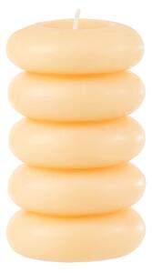 Lumanare cilindrica MACARON 11,5 cm galben deschis