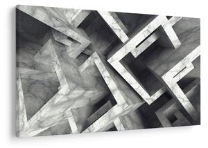 Tablou cu cuburi abstracte (90x60 cm)