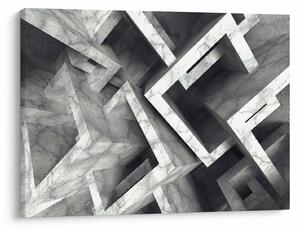 Tablou cu cuburi abstracte (70x50 cm)