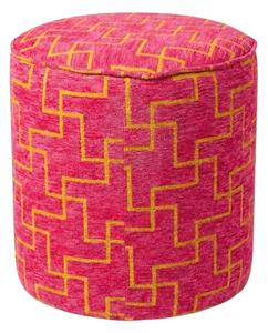 Taburet XENOS 39x35 cm, roz fucsia