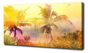 Imprimare tablou canvas palmele colorate