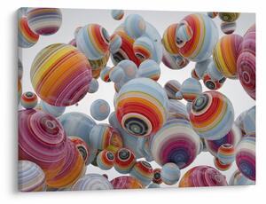 Tablou cu bile pictate (70x50 cm)
