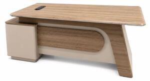 Birou managerial Nobless B1616C – H750 x l1600 x L1600mm, cu corp lateral