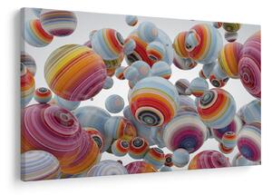 Tablou cu bile pictate (90x60 cm)