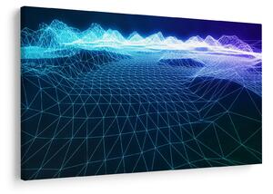 Tablou - Munți în model de calculator (90x60 cm)