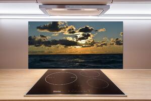 Sticlă bucătărie Apus de soare peste mare