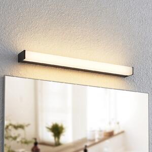 Lindby Ulisan lampă baie LED, unghiulară, 58,8 cm, Negru, Baie, Metal, Modern